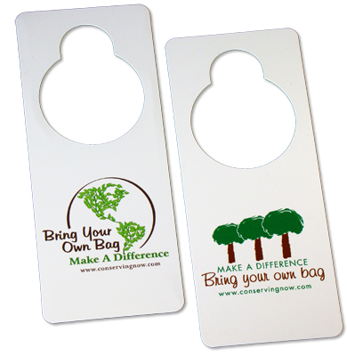 Bring Your Own Bag Door Hanger