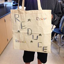 Reduce plastic bag use